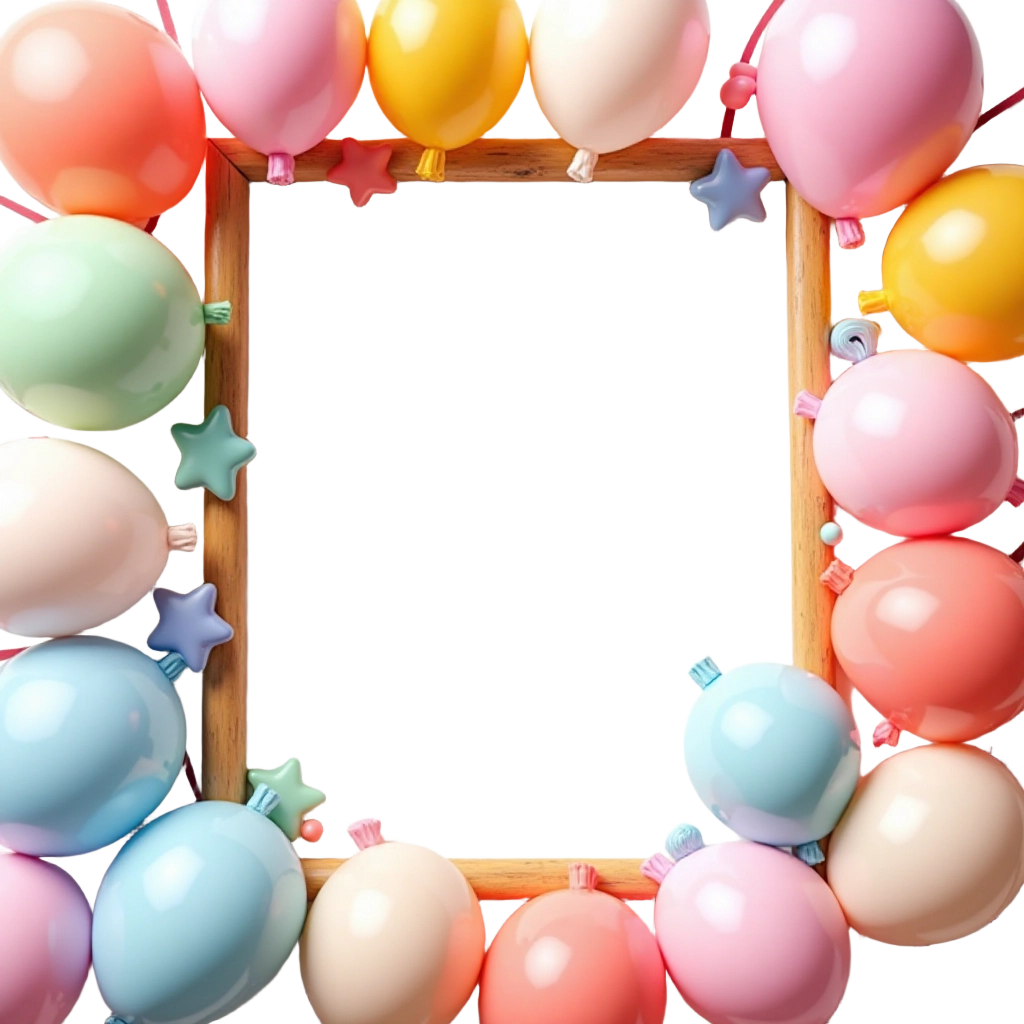 Colorful Balloon Frame